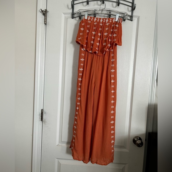 Sincerly Jules Other - Sincerely Jules Jumpsuit women’s XS orange white NWT
